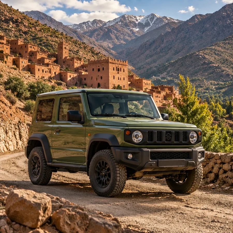 Illustrative photography for Suzuki Jimny category